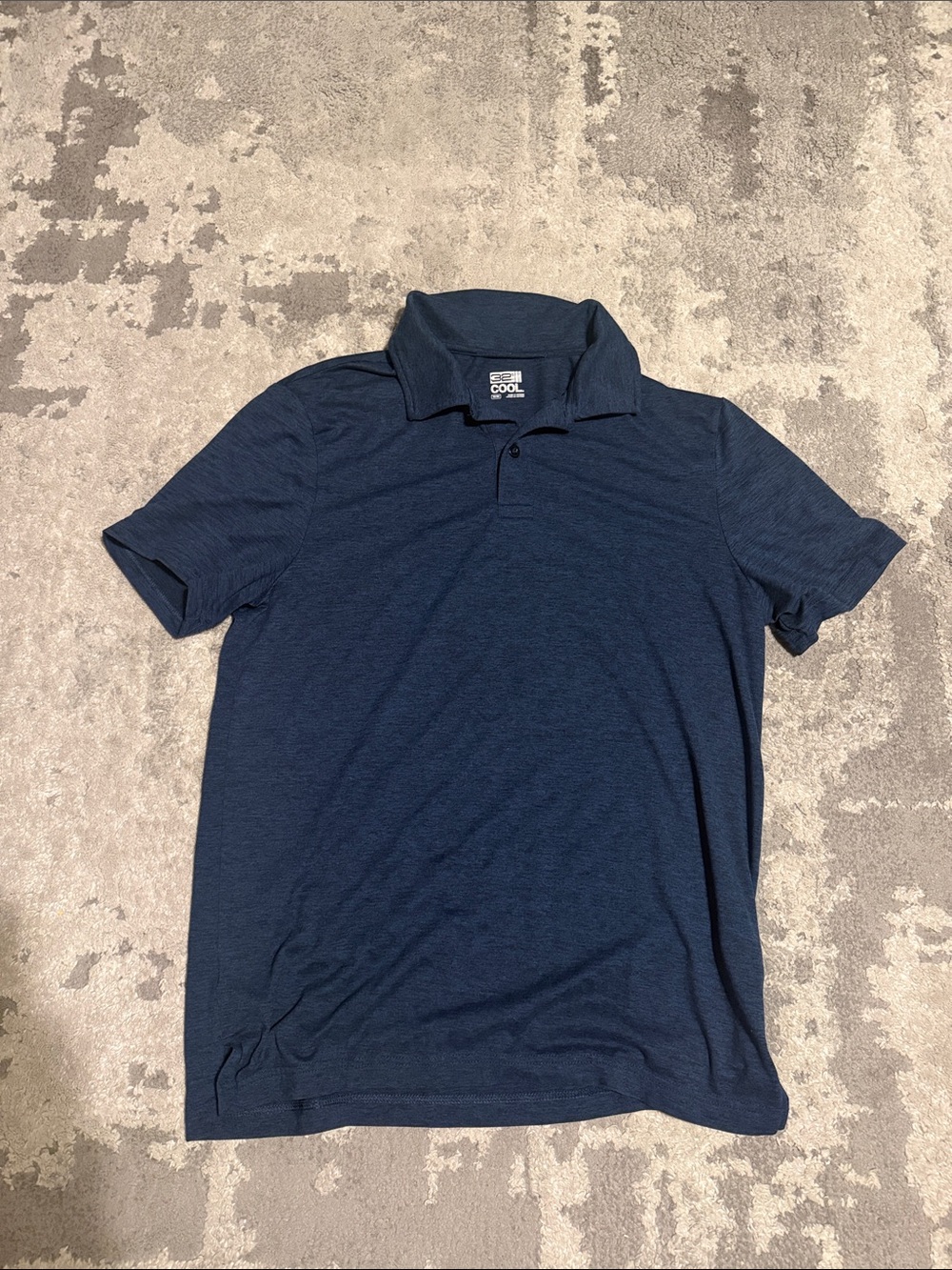 32 Degrees Men's Navy Heather Performance Polo